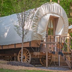Caney Creek Luxury Glamping Wagon Riverside Resort
