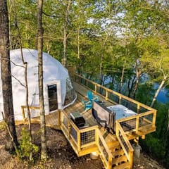 Luxury Twin Falls Dome at Center Hill Lake