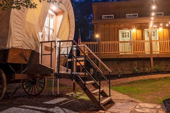 Pioneer luxury glamping wagon by the Ocoee - Image 1