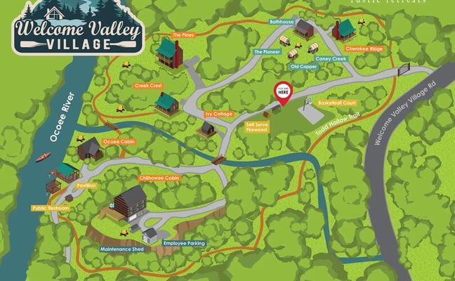 welcome valley village property map