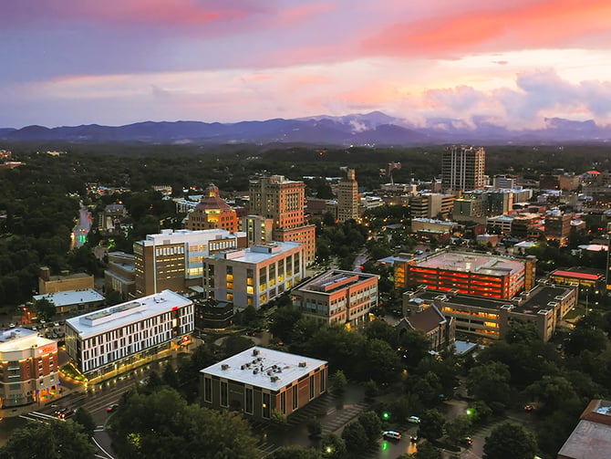 Asheville Historic Downtown Guided Electric Bike Tour
